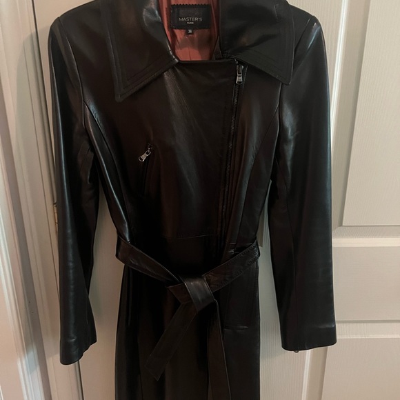 Masters Dark Brown Leather Jacket - Picture 1 of 2